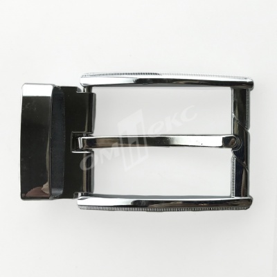Пряжка металлическая для мужского ремня 845005А#2 (шир.ремня 40 мм), цв.-никель - купить в Березниках. Цена: 110.29 руб.