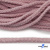 Шнур плетеный d-6 мм круглый, 70% хлопок 30% полиэстер, уп.90+/-1 м, цв.1087-розовый - купить в Березниках. Цена: 588 руб.