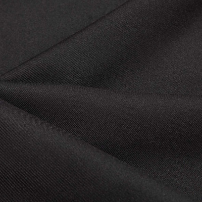 Ткань костюмная 21010 2044, 225 гр/м2, шир.150см, цвет черный - купить в Березниках. Цена 390.73 руб.
