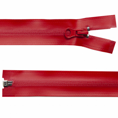 Молния водонепроницаемая PVC Т-7, 60 см, разъемная, цвет (820) красный - купить в Березниках. Цена: 49.39 руб.