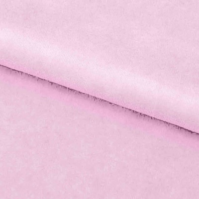 Велюр JS LIGHT 1, 220 гр/м2, шир.150 см, (3,3 м/кг), цвет бл.розовый - купить в Березниках. Цена 1 055.34 руб.