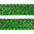 Тесьма с пайетками D4, шир. 35 мм/уп. 25+/-1 м, цвет зелёный - купить в Березниках. Цена: 1 308.30 руб.