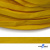 Шнур плетеный (плоский) d-12 мм, (уп.90+/-1м), 100% полиэстер, цв.269 - жёлтый - купить в Березниках. Цена: 8.62 руб.