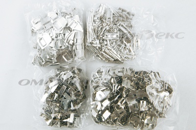 Крючки брючные 4 шипа "Стром" 144 шт. никель - купить в Березниках. Цена: 383.97 руб.