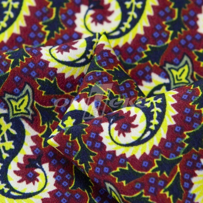 Плательная ткань "Фламенко" 14.1, 80 гр/м2, шир.150 см, принт огурцы - купить в Березниках. Цена 241.49 руб.