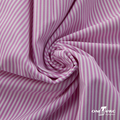 Ткань сорочечная Полоска Кенди, 115 г/м2, 58% пэ,42% хл, шир.150 см, цв.1-розовый, (арт.110) - купить в Березниках. Цена 306.69 руб.