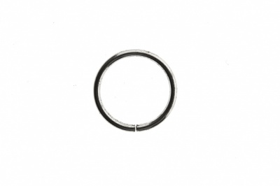 Кольцо металлическое d-15 мм, цв.-никель - купить в Березниках. Цена: 2.45 руб.