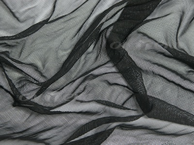 Сетка стрейч (7,81м/кг), 80 гр/м2, шир.160 см, цвет чёрный - купить в Березниках. Цена 1 930.78 руб.