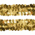 Тесьма с пайетками D16, шир. 30 мм/уп. 25+/-1 м, цвет золото - купить в Березниках. Цена: 1 087.39 руб.