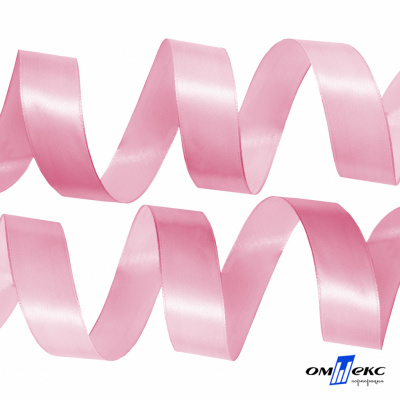 050-нежно-розовый Лента атласная упаковочная (В) 85+/-5гр/м2, шир.25 мм (1/2), 25+/-1 м - купить в Березниках. Цена: 53.96 руб.
