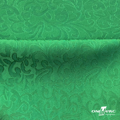 Ткань жаккард королевский, 100% полиэстр 180 г/м 2, шир.150 см, цв-зеленый - купить в Березниках. Цена 293.39 руб.