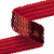Тесьма с пайетками 3, шир. 20 мм/уп. 25+/-1 м, цвет красный - купить в Березниках. Цена: 778.19 руб.