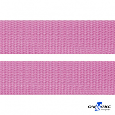 Розовый- цв.513-Текстильная лента-стропа 550 гр/м2 ,100% пэ шир.30 мм (боб.50+/-1 м) - купить в Березниках. Цена: 475.36 руб.