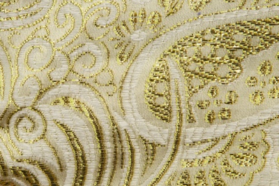 Ткань костюмная жаккард №5, 140 гр/м2, шир.150см, цвет золото - купить в Березниках. Цена 383.29 руб.