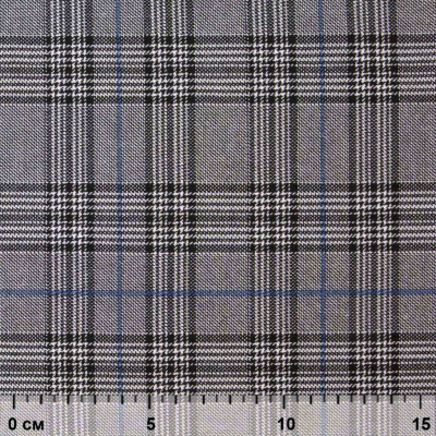 Ткань костюмная "Клер" 80% P, 16% R, 4% S, 200 г/м2, шир.150 см,#3 цв-серый/синий - купить в Березниках. Цена 412.02 руб.
