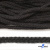Шнур плетеный d-6 мм круглый, 70% хлопок 30% полиэстер, уп.90+/-1 м, цв.1078-черный - купить в Березниках. Цена: 588 руб.