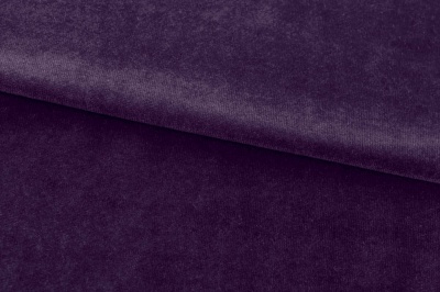 Бархат стрейч, 240 гр/м2, шир.160см, (2,4 м/кг), цвет 27/фиолет - купить в Березниках. Цена 886.02 руб.