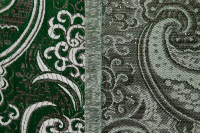 Ткань костюмная жаккард, 135 гр/м2, шир.150см, цвет зелёный№4 - купить в Березниках. Цена 441.94 руб.