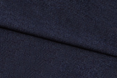 Ткань джинсовая №96, 160 гр/м2, шир.148см, цвет т.синий - купить в Березниках. Цена 350.42 руб.