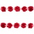 Тесьма плетеная "Рюш", упак. 9,14 м, цвет красный - купить в Березниках. Цена: 46.82 руб.