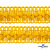 Тесьма декоративная "Самоса" 068, шир. 20 мм/уп. 33+/-1 м, цвет жёлтый - купить в Березниках. Цена: 304.43 руб.