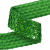 Тесьма с пайетками D4, шир. 35 мм/уп. 25+/-1 м, цвет зелёный - купить в Березниках. Цена: 1 321.65 руб.
