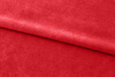 Бархат стрейч, 240 гр/м2, шир.160см, (2,4 м/кг), цвет 14/красный - купить в Березниках. Цена 886.02 руб.