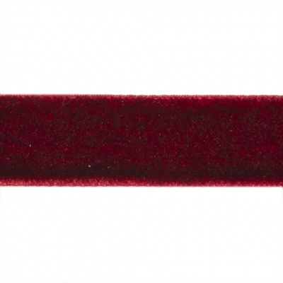 Лента бархатная нейлон, шир.12 мм, (упак. 45,7м), цв.240-бордо - купить в Березниках. Цена: 392 руб.