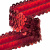 Тесьма с пайетками 3, шир. 30 мм/уп. 25+/-1 м, цвет красный - купить в Березниках. Цена: 1 087.39 руб.