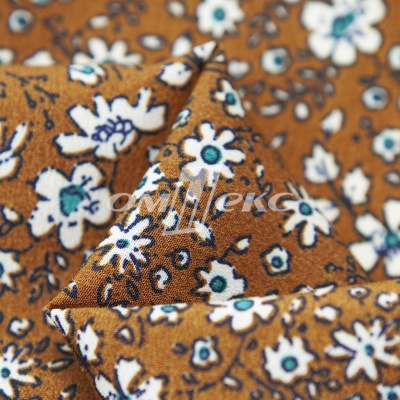 Плательная ткань "Фламенко" 11.1, 80 гр/м2, шир.150 см, принт растительный - купить в Березниках. Цена 239.03 руб.