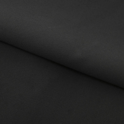 Костюмная ткань "Элис", 200 гр/м2, шир.150см, цвет чёрный - купить в Березниках. Цена 306.20 руб.