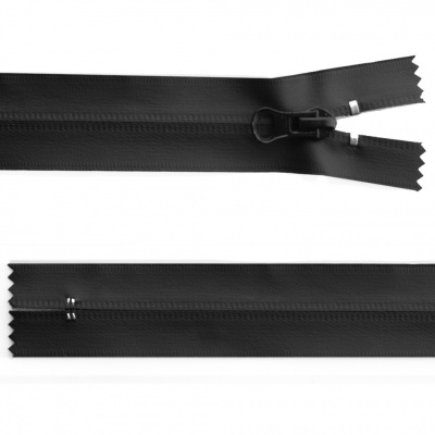 Молния водонепроницаемая PVC Т-7, 20 см, неразъемная, цвет чёрный - купить в Березниках. Цена: 21.56 руб.