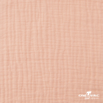 Ткань Муслин, 100% хлопок, 125 гр/м2, шир. 140 см #201 цв.(18)-розовый персик - купить в Березниках. Цена 464.97 руб.