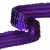 Тесьма с пайетками 12, шир. 20 мм/уп. 25+/-1 м, цвет фиолет - купить в Березниках. Цена: 786.13 руб.