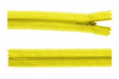 Молния потайная Т3 131, 20 см, капрон, цвет жёлтый - купить в Березниках. Цена: 5.12 руб.