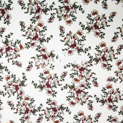 Плательная ткань "Фламенко" 23.1, 80 гр/м2, шир.150 см, принт растительный - купить в Березниках. Цена 264.56 руб.