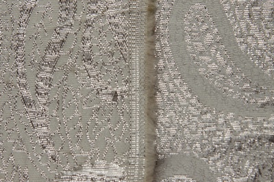 Ткань костюмная жаккард, 135 гр/м2, шир.150см, цвет белый№19 - купить в Березниках. Цена 441.94 руб.
