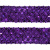 Тесьма с пайетками 12, шир. 35 мм/уп. 25+/-1 м, цвет фиолет - купить в Березниках. Цена: 1 308.30 руб.