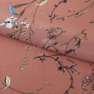 Плательная ткань "Фламенко" 2.1, 80 гр/м2, шир.150 см, принт растительный - купить в Березниках. Цена 311.05 руб.