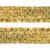 Тесьма с пайетками D16, шир. 35 мм/уп. 25+/-1 м, цвет золото - купить в Березниках. Цена: 1 281.60 руб.