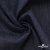Ткань костюмная "Джинс" с начесом, 320 г/м2, 80% хлопок 20%полиэстер, шир. 160 см, т.синий - купить в Березниках. Цена 492.24 руб.