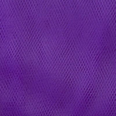 Фатин матовый 16-85, 12 гр/м2, шир.300см, цвет фиолетовый - купить в Березниках. Цена 96.31 руб.