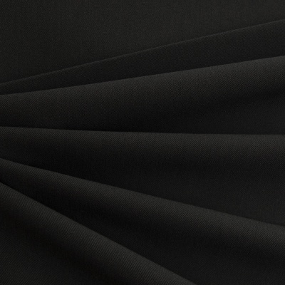 Костюмная ткань с вискозой "Меган", 210 гр/м2, шир.150см, цвет чёрный - купить в Березниках. Цена 378.55 руб.