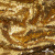 Трикотажное полотно, Сетка с пайетками,188 гр/м2, шир.140 см, цв.-тем.золото (#51) - купить в Березниках. Цена 505.15 руб.