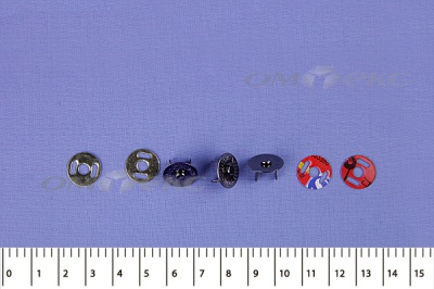 Кнопки магнитные МКМ-02, диам. 18 мм, чёрный никель - купить в Березниках. Цена: 14.49 руб.