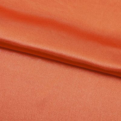 Поли креп-сатин 18-1445, 120 гр/м2, шир.150см, цвет оранжевый - купить в Березниках. Цена 157.15 руб.