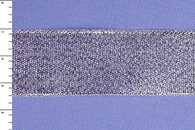 Лента парча MR-25, 25мм (33 м)  серебро - купить в Березниках. Цена: 403.62 руб.