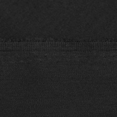 Костюмная ткань с вискозой "Рошель", 250 гр/м2, шир.150см, цвет чёрный - купить в Березниках. Цена 442.59 руб.