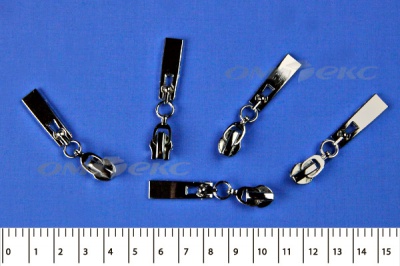 Слайдер декоративный, металлический №1/спираль Т7/никель - купить в Березниках. Цена: 6.29 руб.