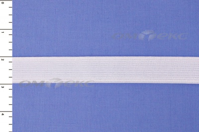 Резинка, 410 гр/м2, шир. 10 мм (в нам. 100 +/-1 м), белая бобина - купить в Березниках. Цена: 3.31 руб.